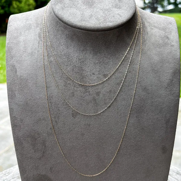 10k Gold Fine Cable Chain