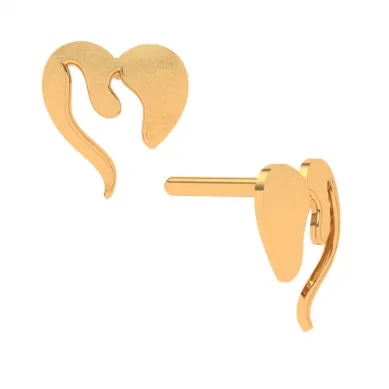 14k Gold Earring With Modern Design