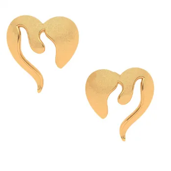 14k Gold Earring With Modern Design