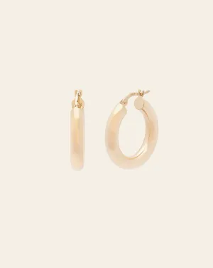 15mm Chubby Hoops - 10k Gold