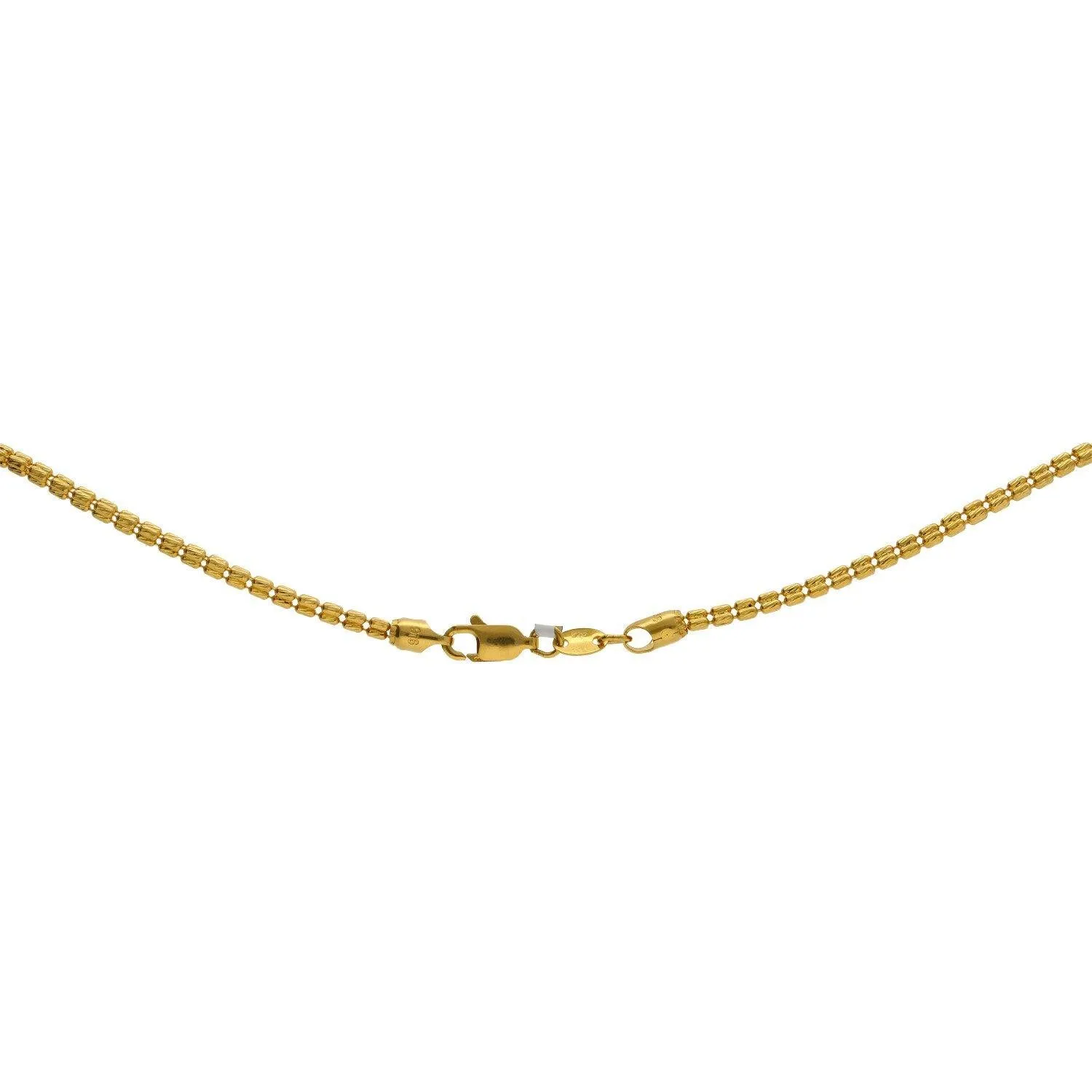 22K Yellow Gold Fancy Chain, Length 20 inches