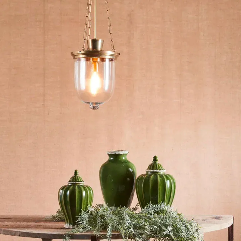 3 Chain Industrial Jar Lantern | Assorted Finishes