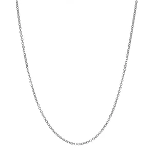 9ct White Gold Trace Chain 1.23mm