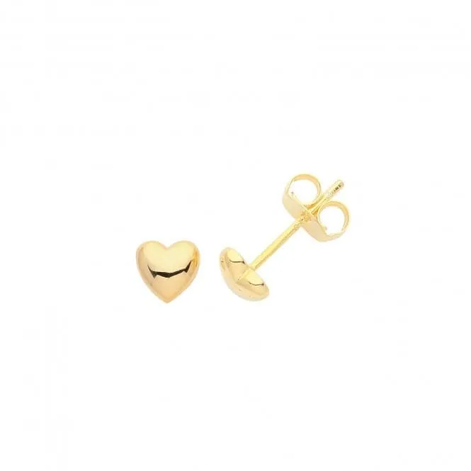 Acotis Silver Studs Gold Plated Heart G51272GP