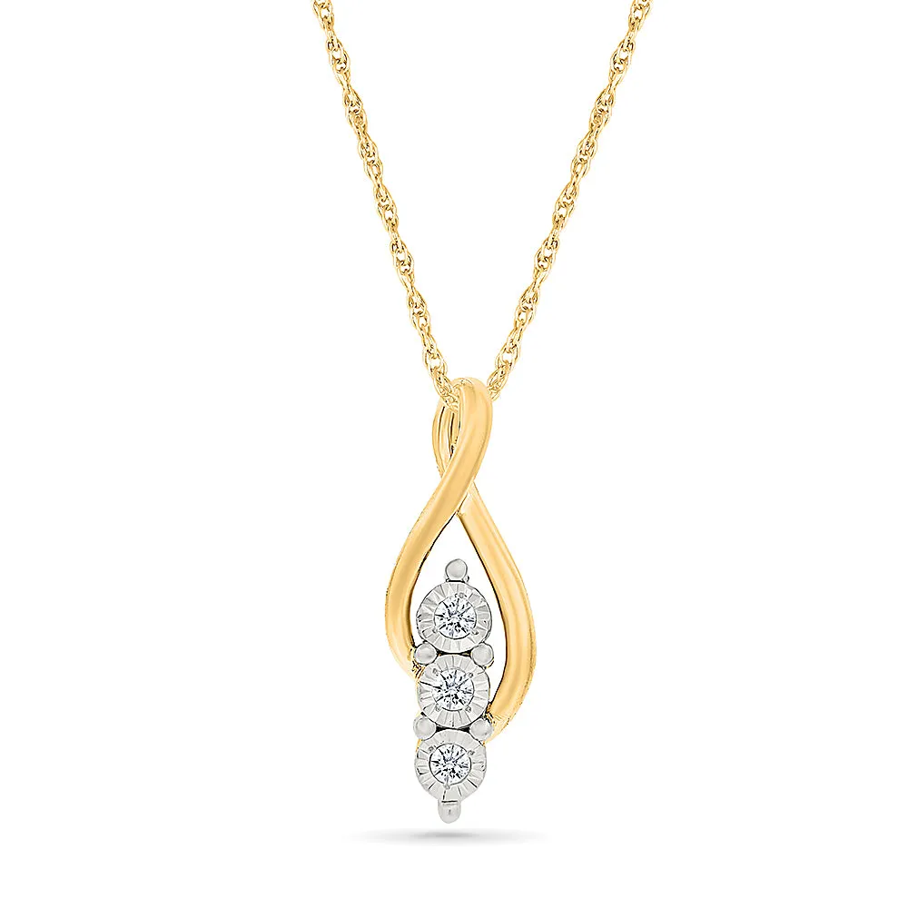 Actum Gold & Diamond Pendant