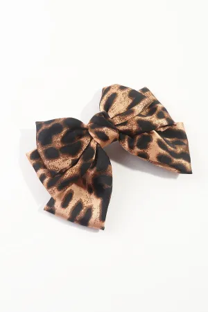 Animal Print Hair Bow