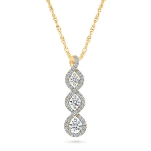 Aspiration Gold & Diamond Pendant