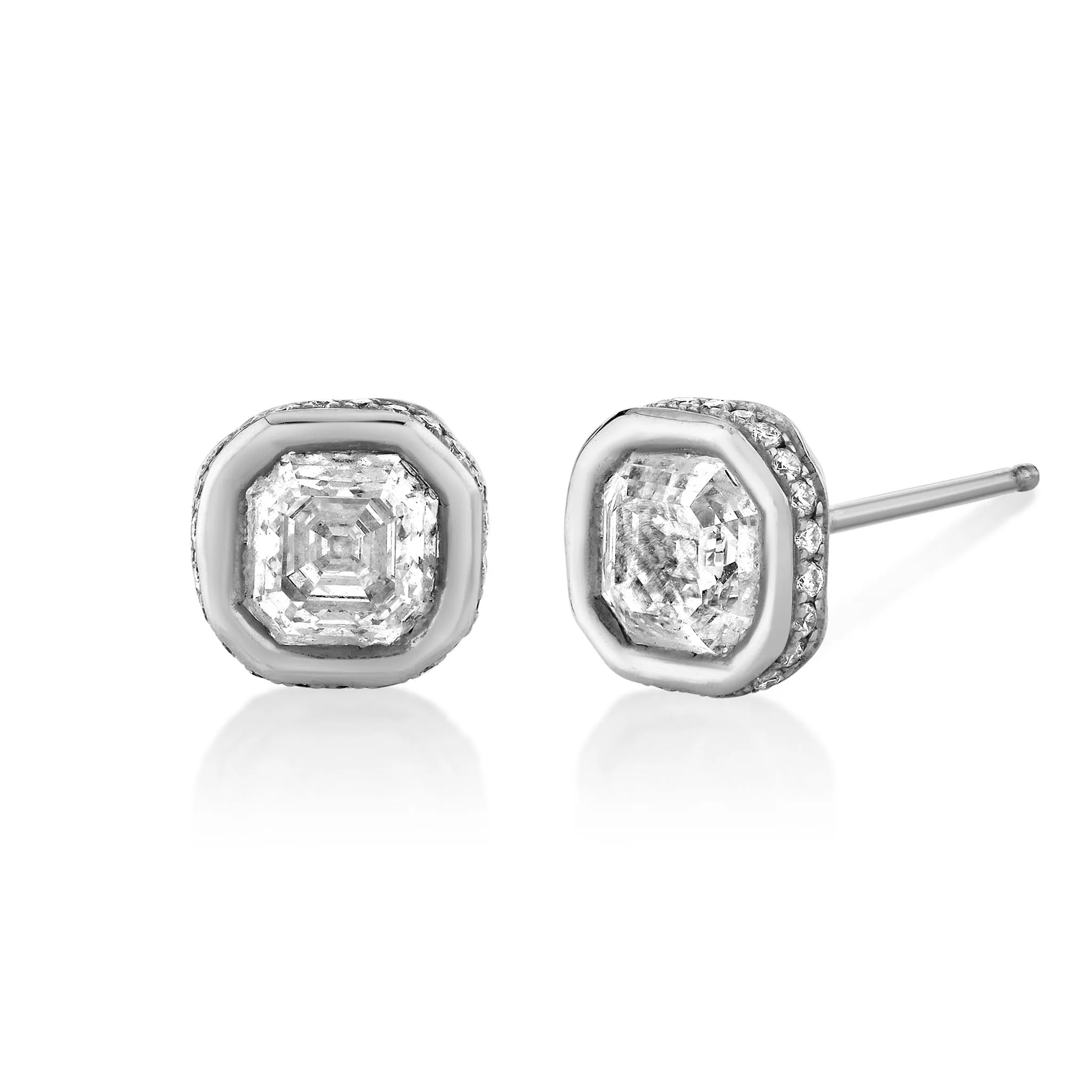 Asscher Diamond River Studs | Ready to Ship