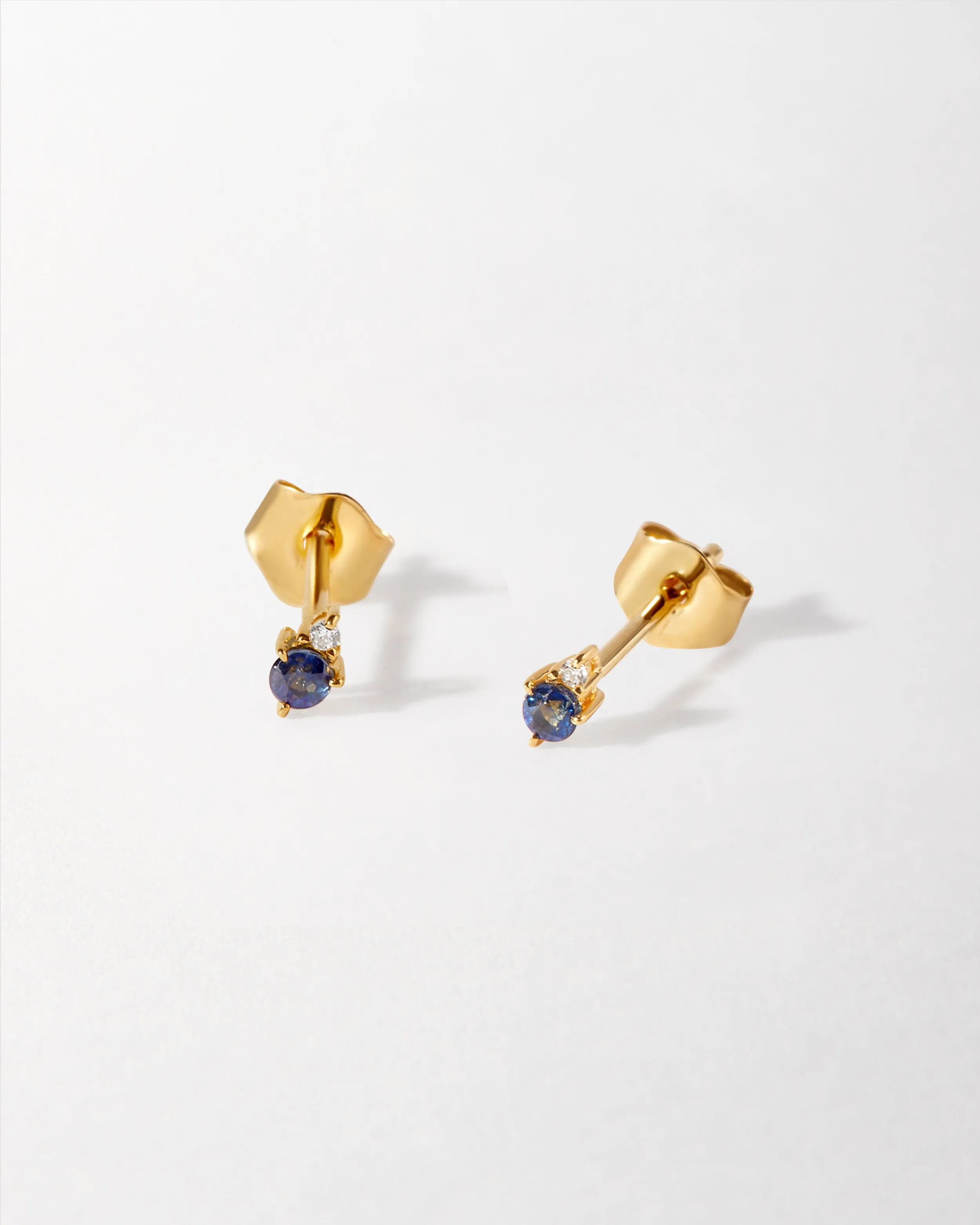 Birthstone Diamond Stud Earrings