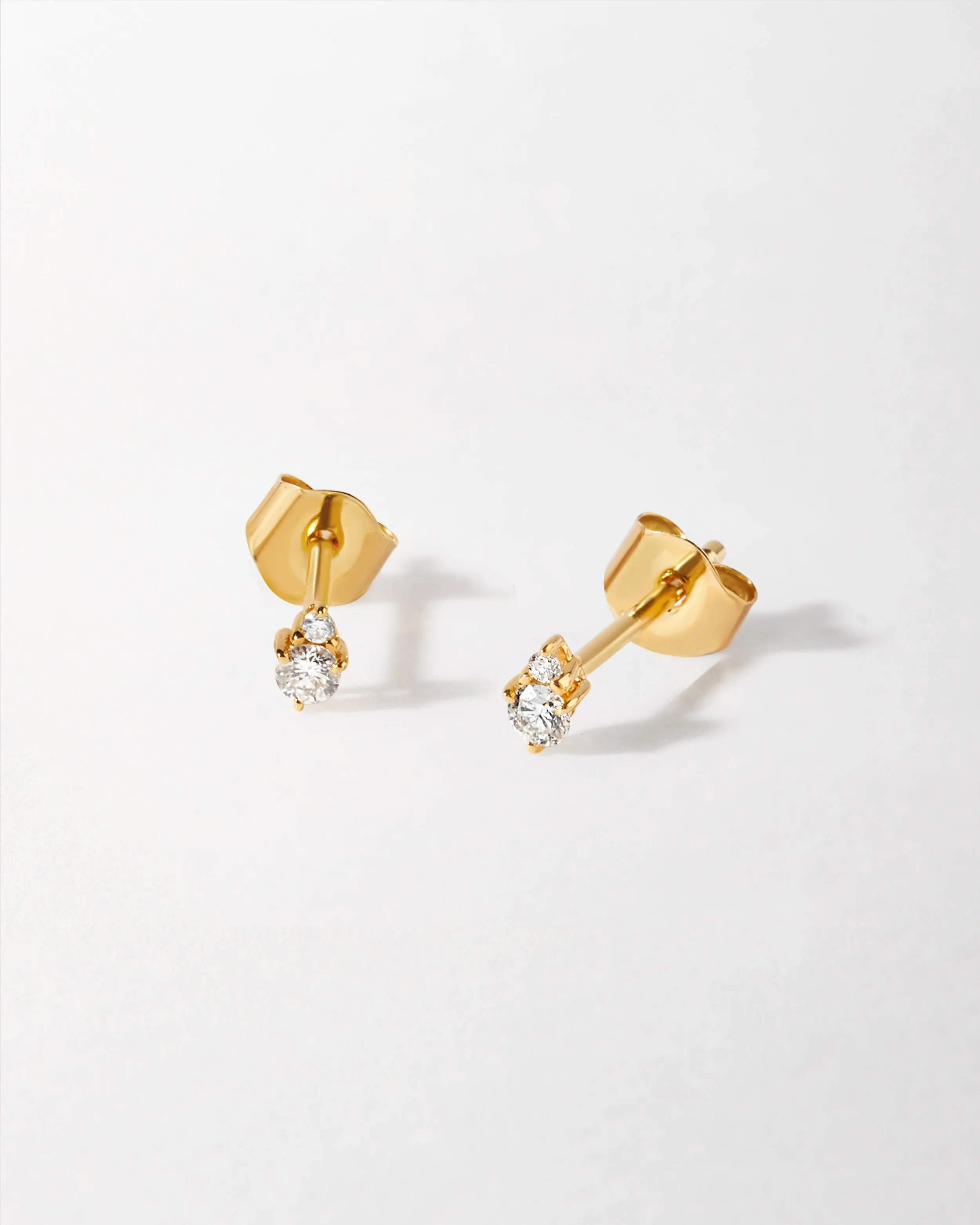 Birthstone Diamond Stud Earrings