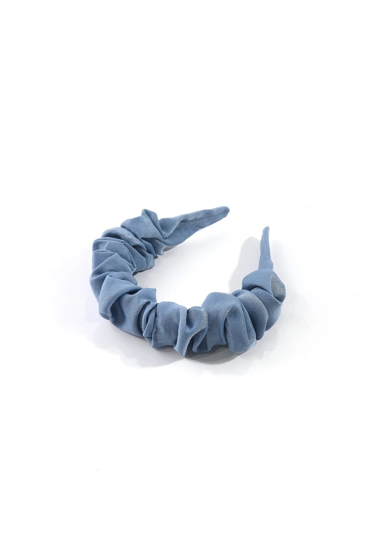 Blue Ruched Fabric Hairband