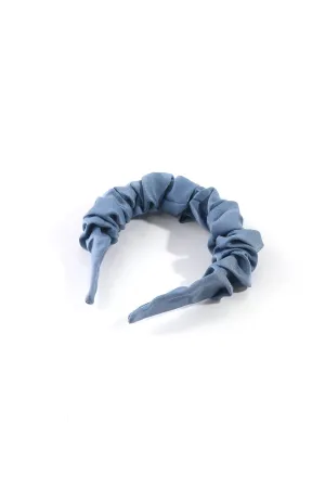 Blue Ruched Fabric Hairband