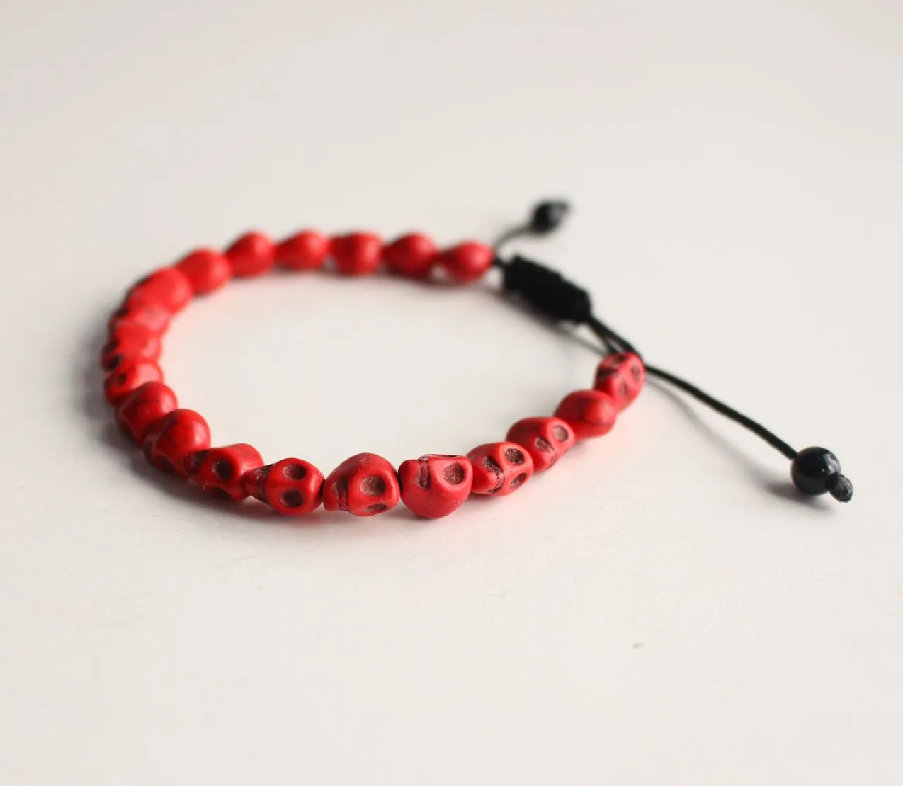 Bohemian Skull Beads Wrist Mala