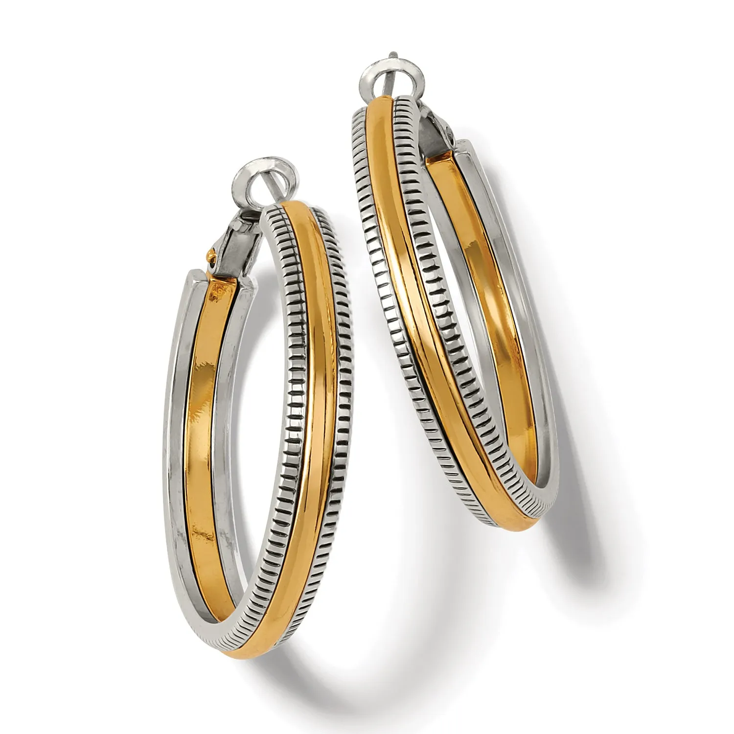 Brighton | Interlok Noir Heirloom Hoop Earrings | Women's