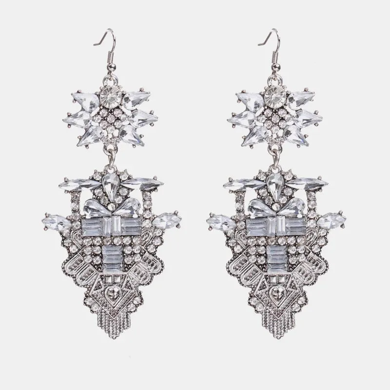 Chandelier- the Rhinestone Chandelier Dangle Statement Earring Collection 10 Styles