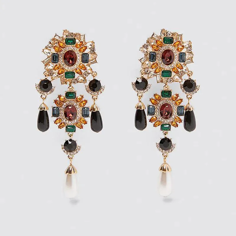 Chandelier- the Rhinestone Chandelier Dangle Statement Earring Collection 10 Styles