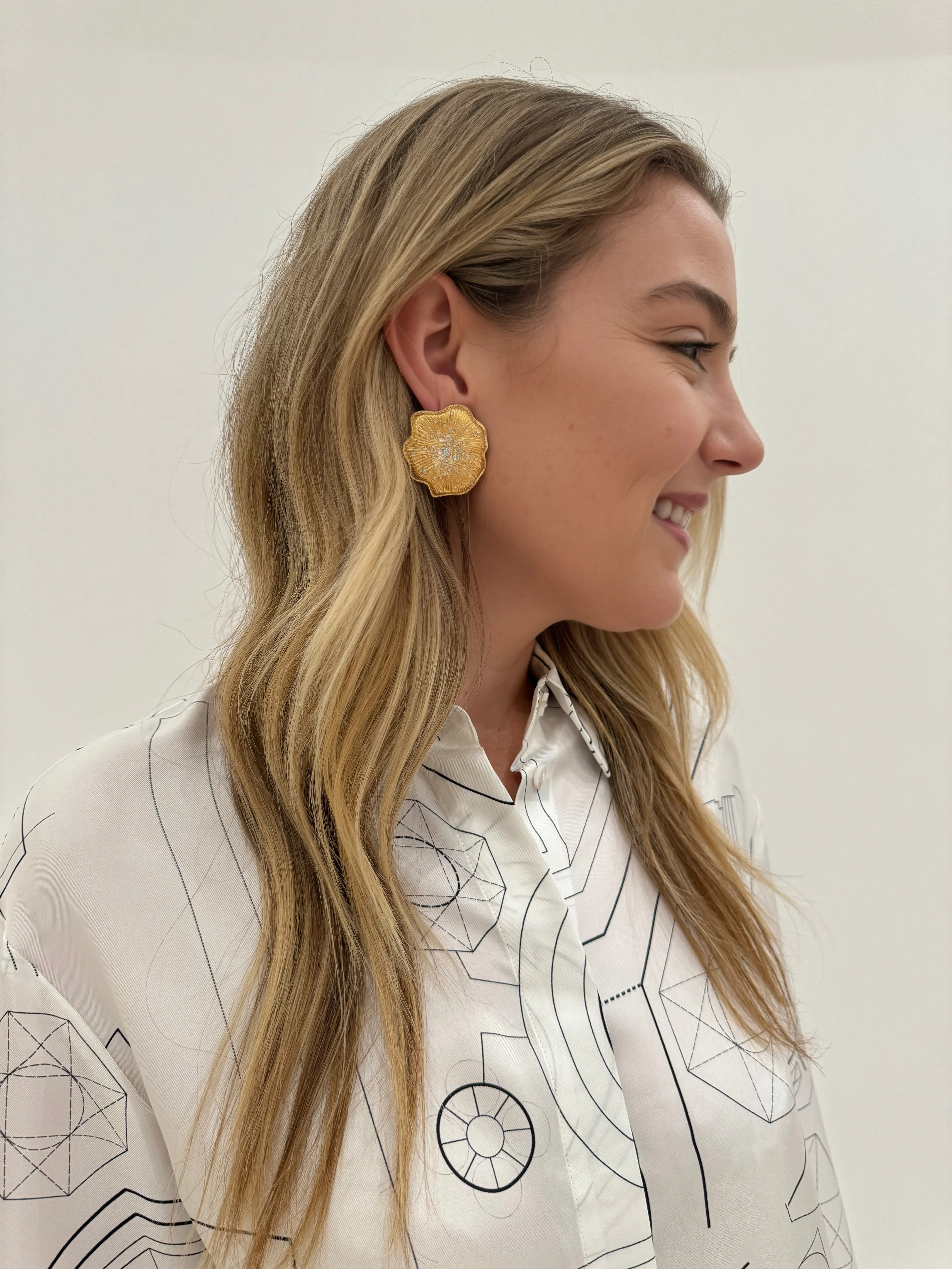 Christopher Stud Earrings - Gold