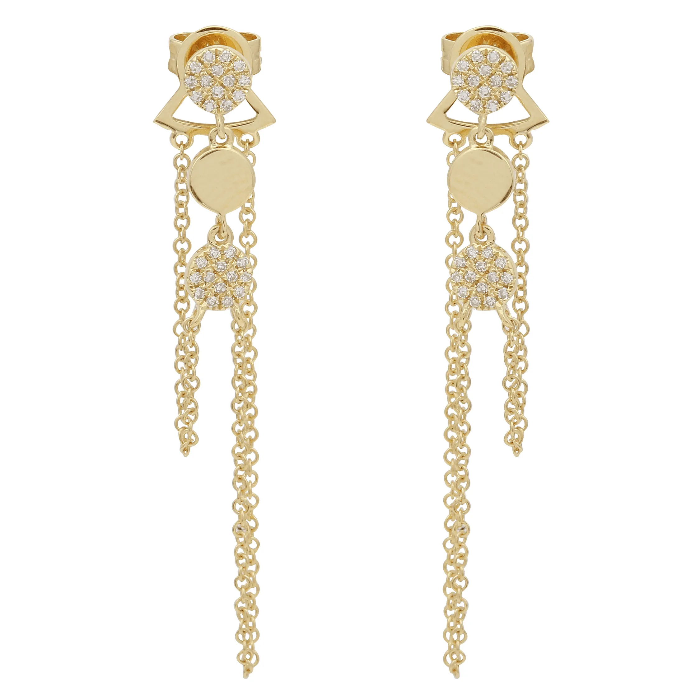 Dangle Chains Drop Earrings