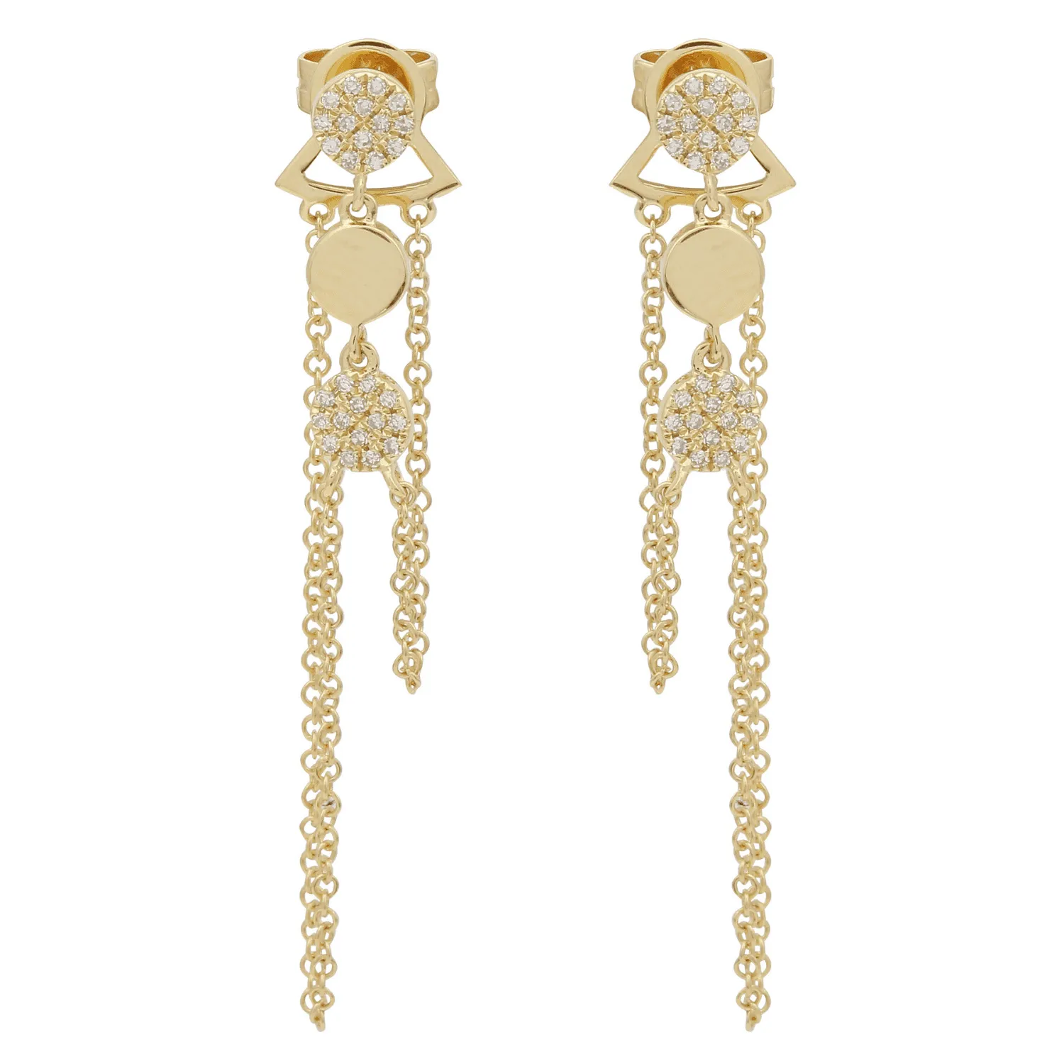 Dangle Chains Drop Earrings