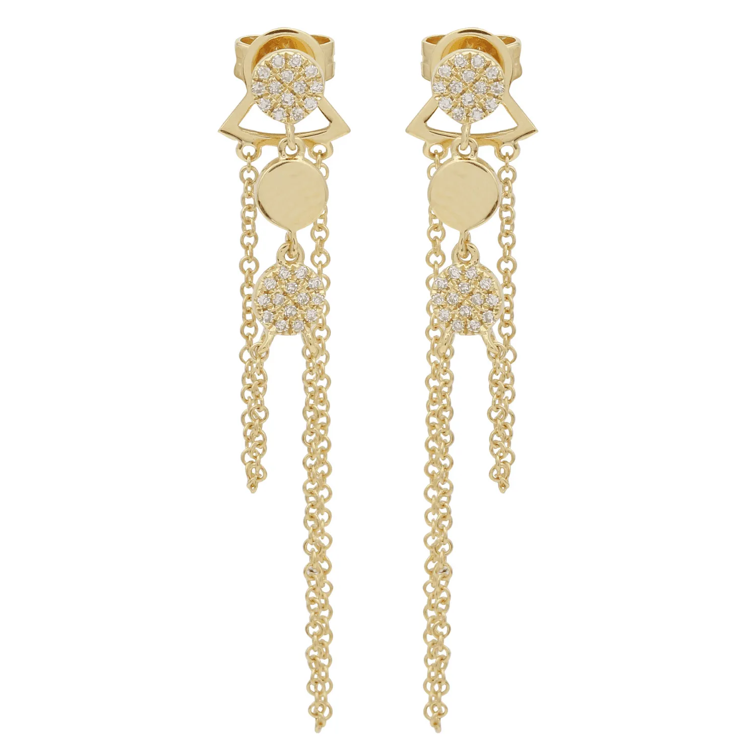 Dangle Chains Drop Earrings