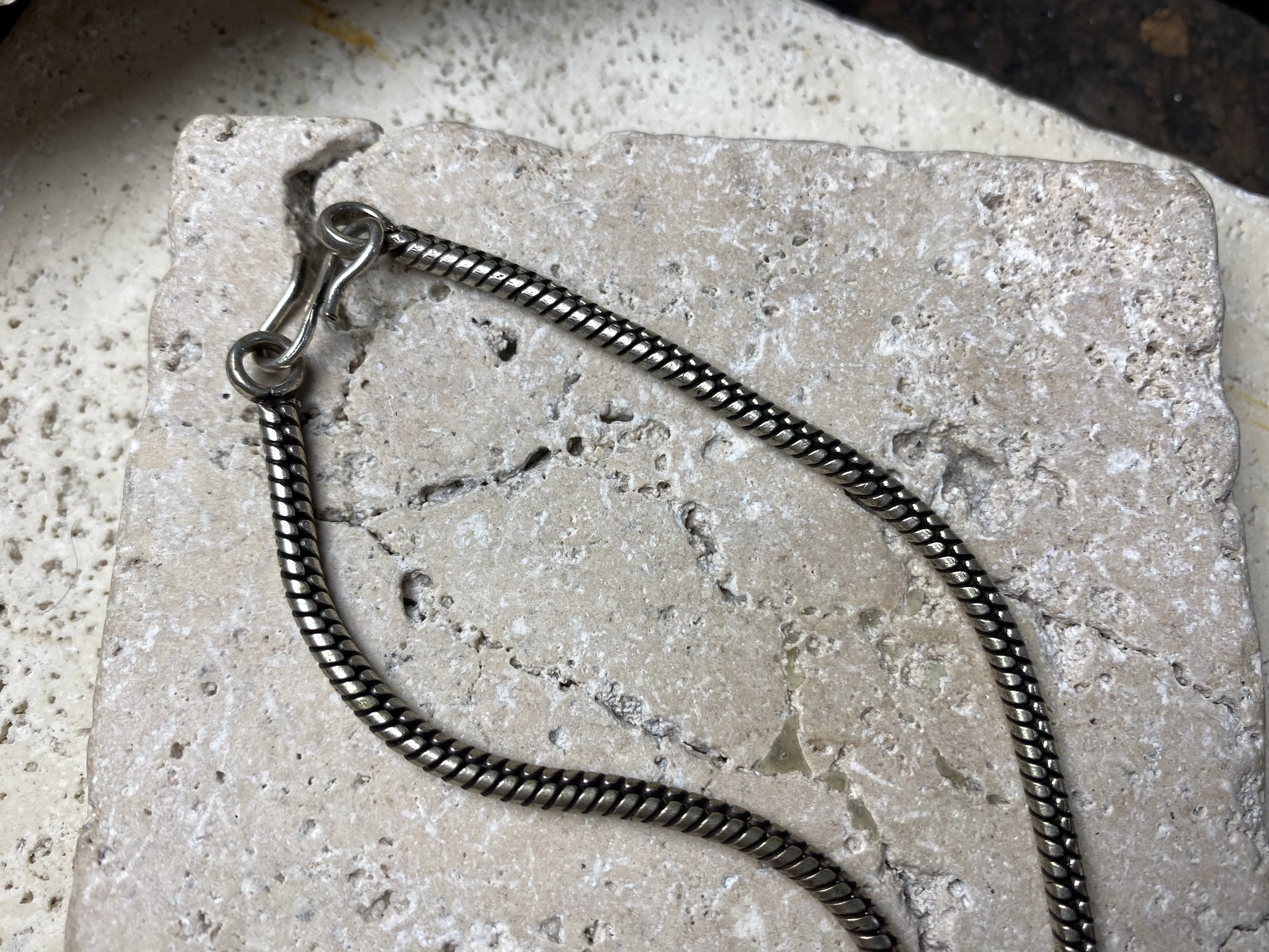 Dark Open Weave Snake Chain - Non Silver