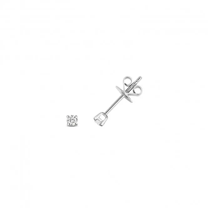 Diamond Jewellery 9ct White Gold Diamond Studs ED193W