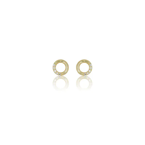 Diamonds by Georgini - Ten Natural Diamond Circle Earrings Gold