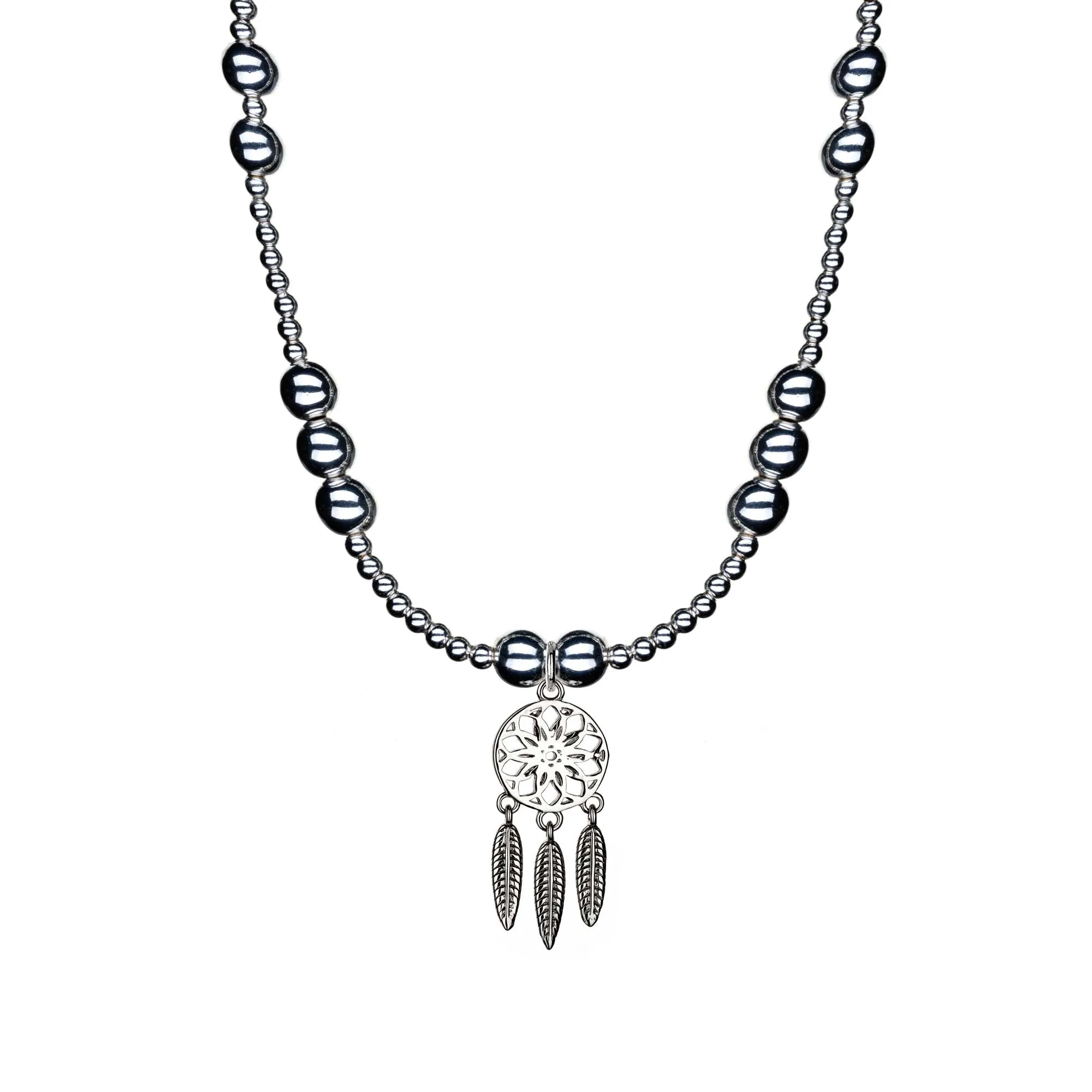 Dreamcatcher Sterling Silver Stacking Necklace