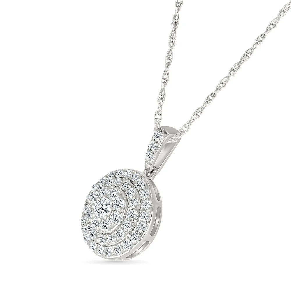 Drizzle Drop Diamond Pendant