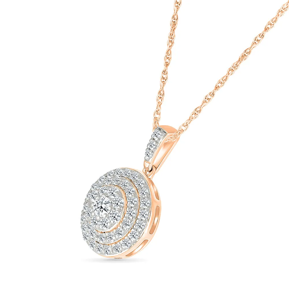 Drizzle Drop Diamond Pendant