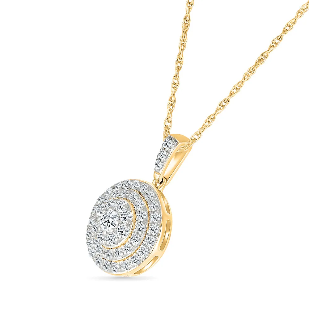 Drizzle Drop Diamond Pendant