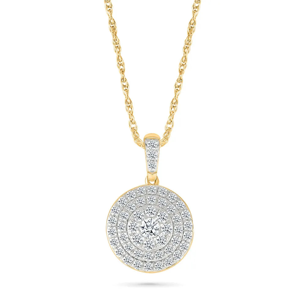 Drizzle Drop Diamond Pendant