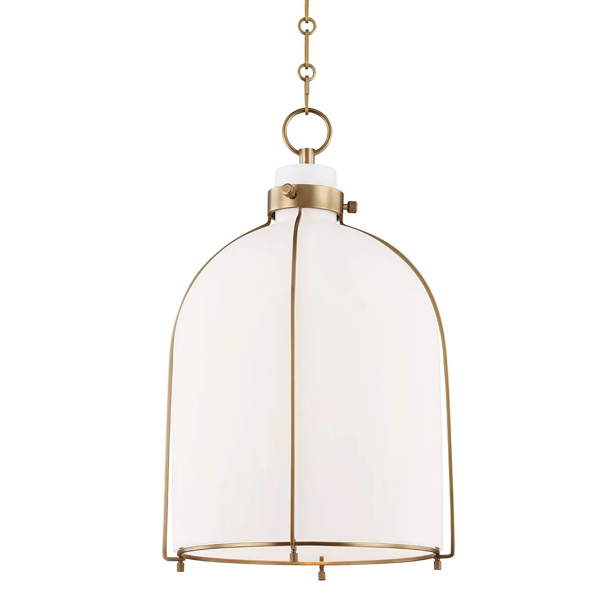 Eldridge 14 in. Birdcage Pendant Light Brass Finish