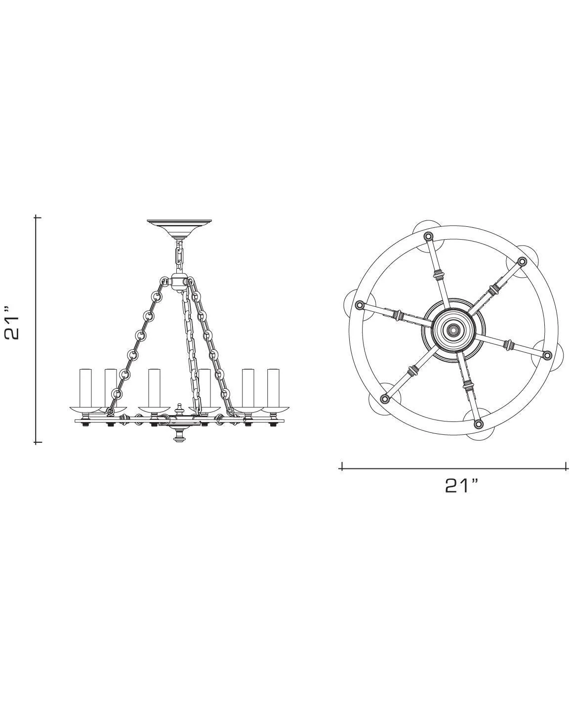 Elias 21 Chandelier