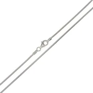 Fine Sterling Silver Snake Chain - 1.4 mm Diameter