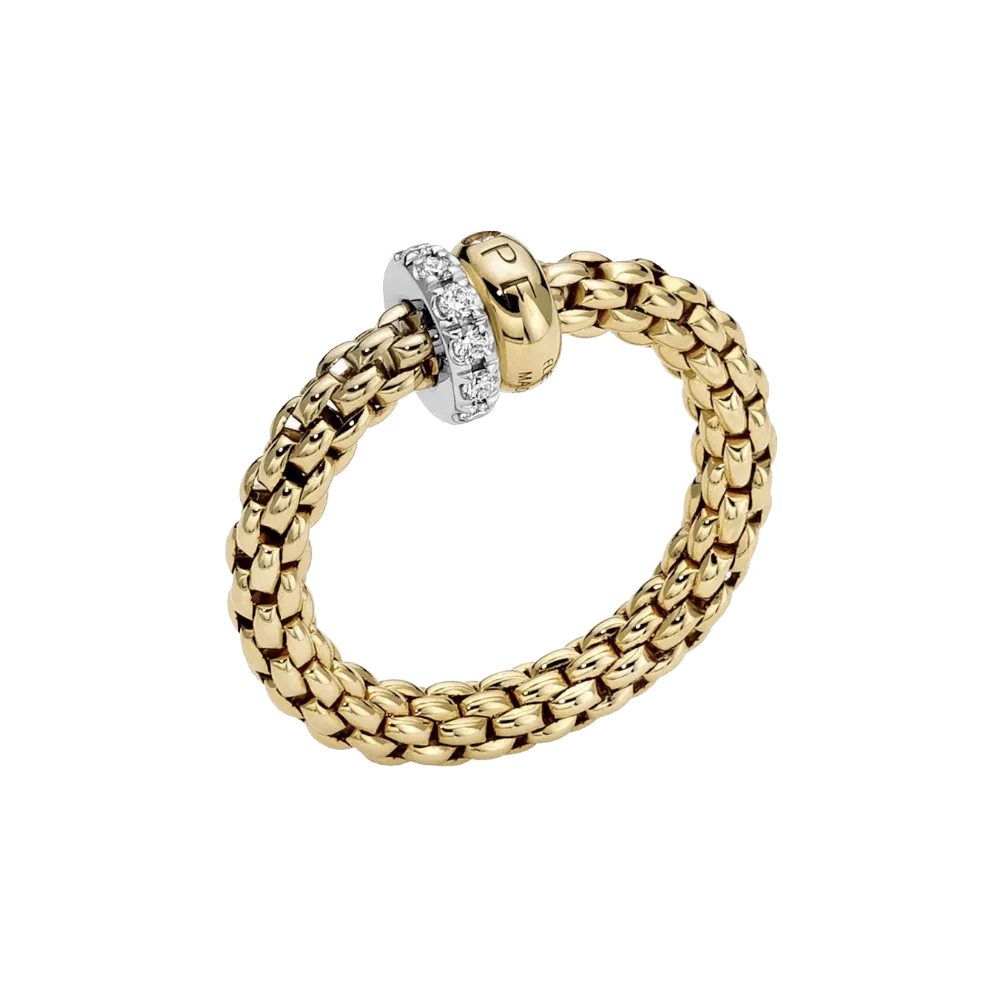 FOPE Solo Flex'it Ring with Diamond Pavé