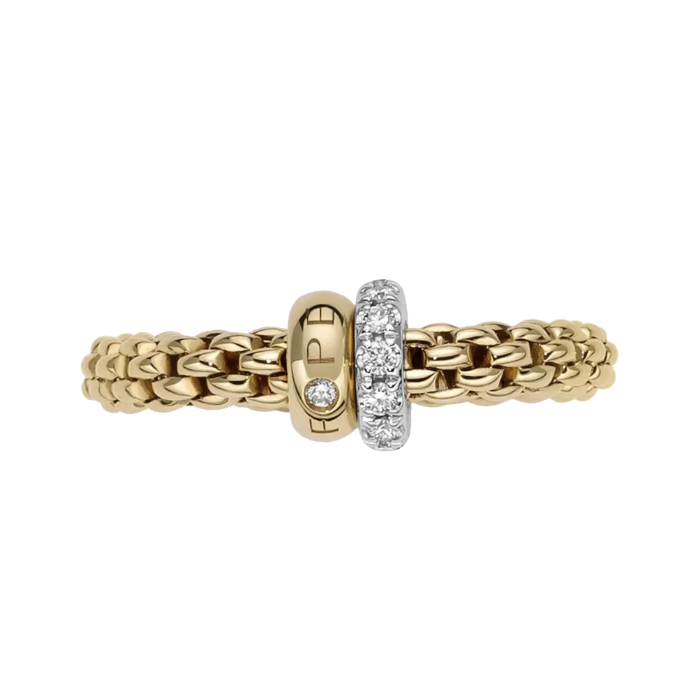 FOPE Solo Flex'it Ring with Diamond Pavé