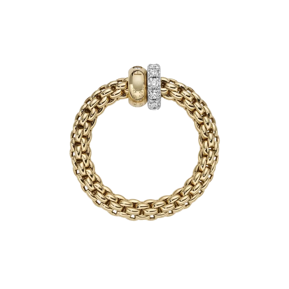 FOPE Solo Flex'it Ring with Diamond Pavé