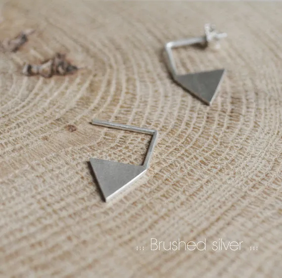 Geometric triangle earrings N°12