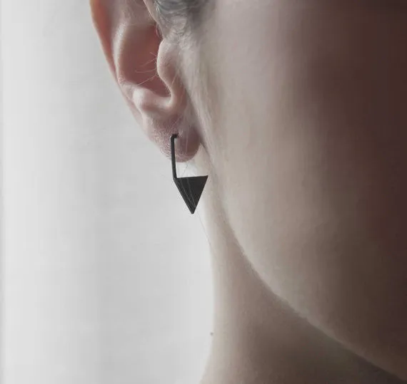 Geometric triangle earrings N°12