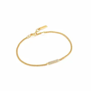 Gold Glam Bar Bracelet