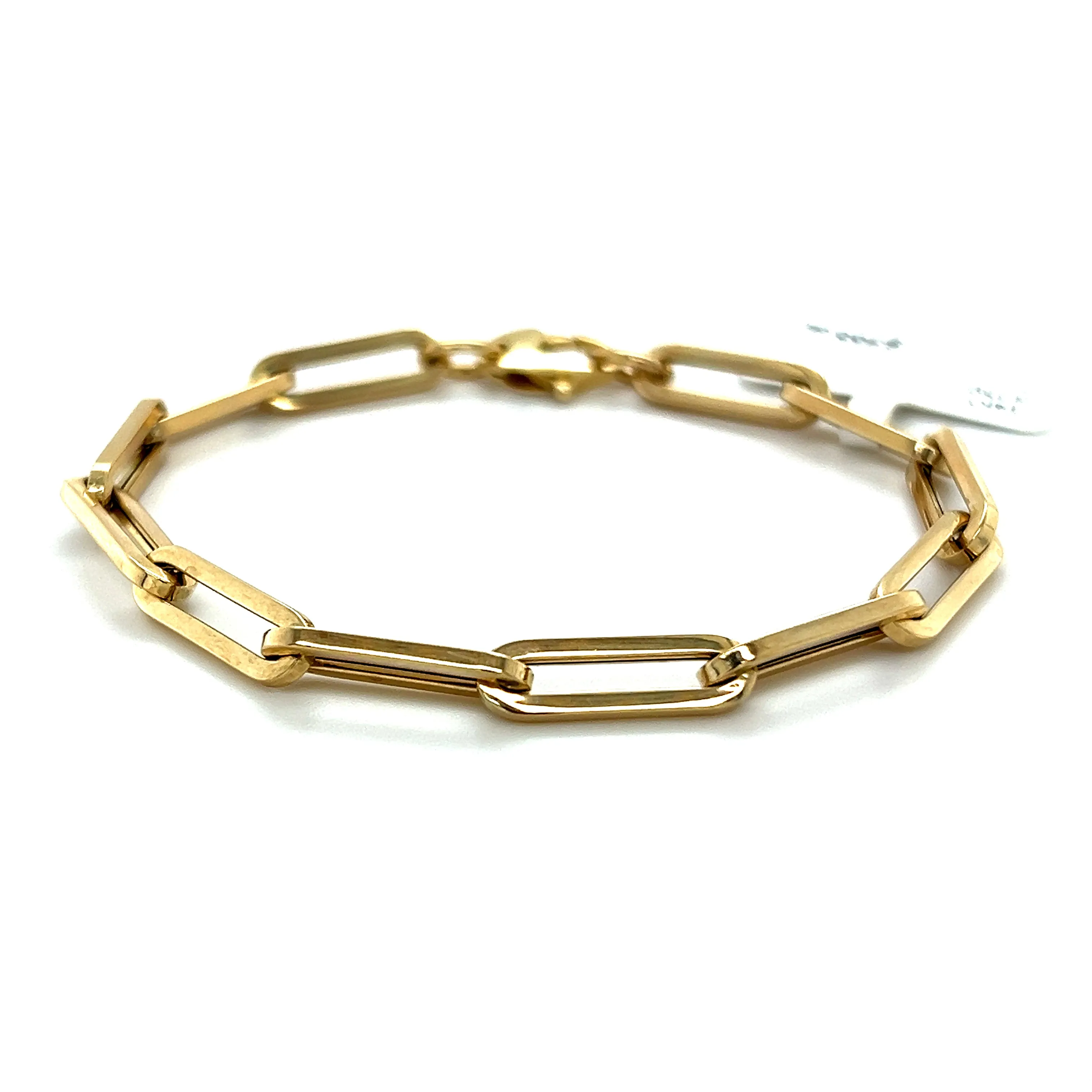 Gold Paperclip Link Bracelet