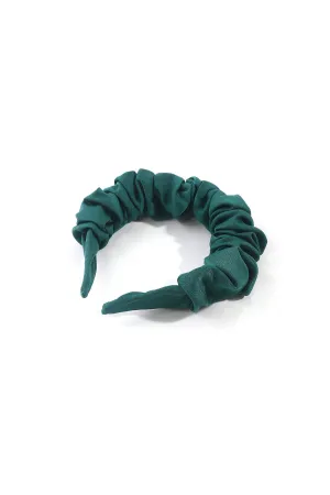 Green Ruched Fabric Hairband