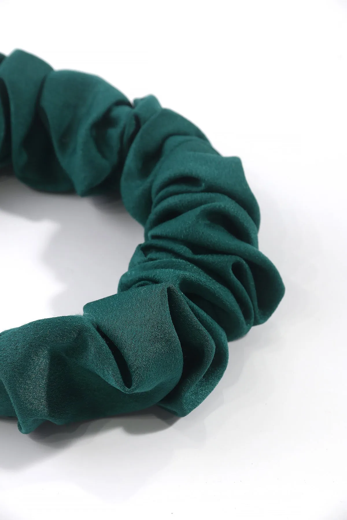 Green Ruched Fabric Hairband