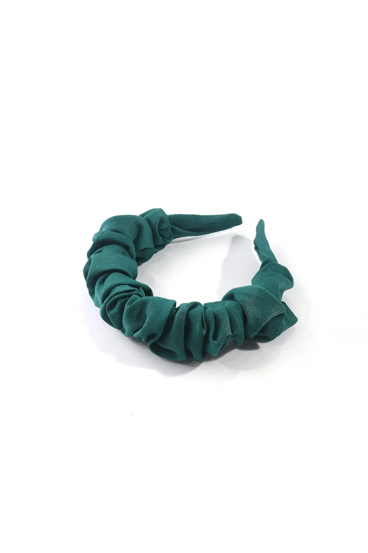 Green Ruched Fabric Hairband