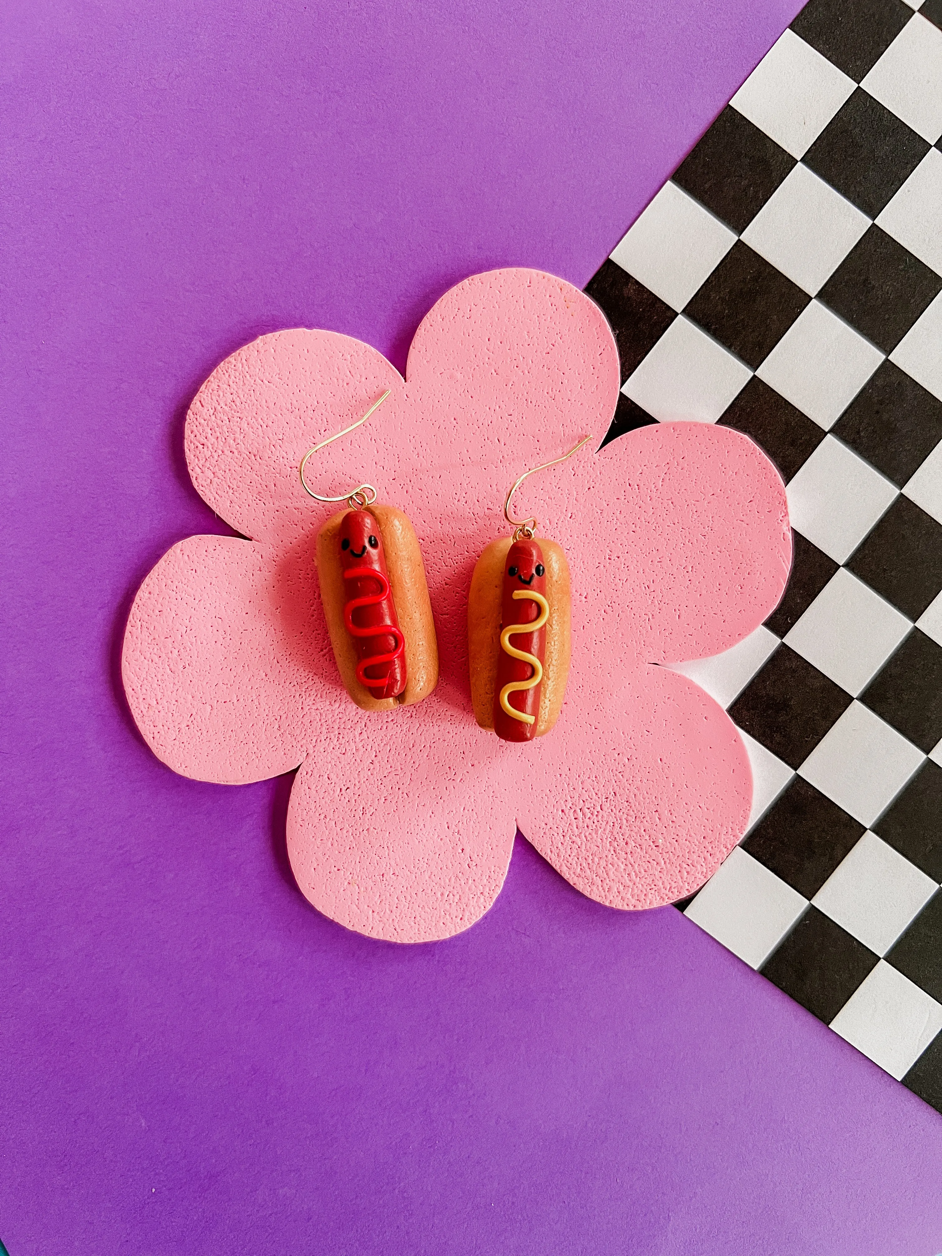 Henry | Hot Dog Polymer Clay Earrings