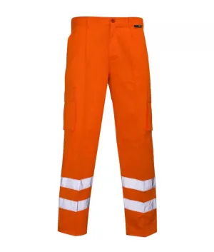 Hi Vis Orange Ankle Band Regular Combat Trousers