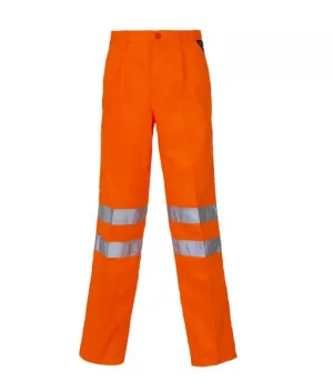 Hi Vis Orange Knee Band Regular Combat Trousers