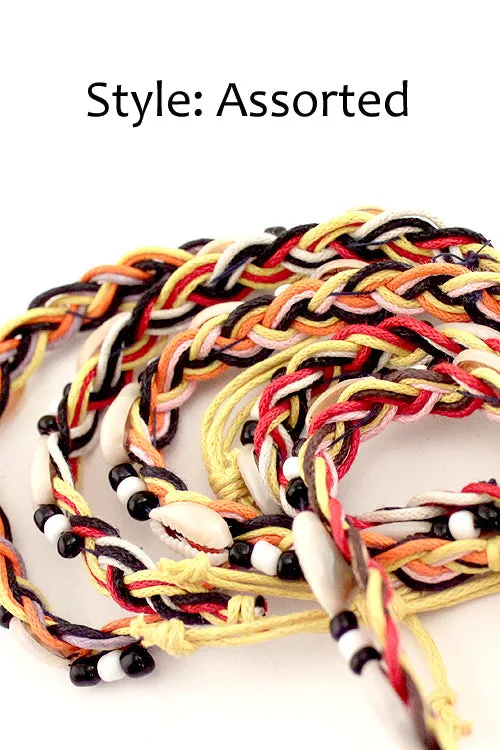 Island Tribes Cowrie Braid Bracelets