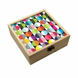 Jewellery Box Makepup Organizer -  Colorful Circle Art